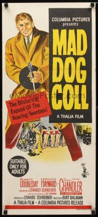 8t651 MAD DOG COLL Aust daybill '61 gangster maniac w/machine gun, John Chandler terrorizes city!