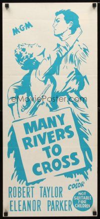 8t666 MANY RIVERS TO CROSS Aust daybill R60s Robert Taylor is forced to marry Eleanor Parker!