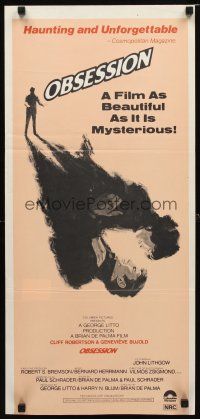 8t715 OBSESSION Aust daybill '76 Brian De Palma, Paul Schrader, Genevieve Bujold!