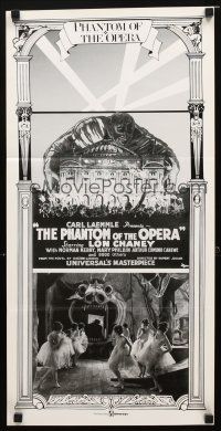 8t741 PHANTOM OF THE OPERA Aust daybill R80s Lon Chaney, from Gaston Leroux's novel!