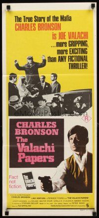 8t921 VALACHI PAPERS Aust daybill '72 directed by Terence Young, Charles Bronson in the mob!