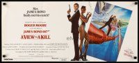 8t928 VIEW TO A KILL horizontal style Aust daybill '85 art of Moore as Bond & Grace Jones by Goozee