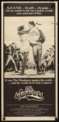 8t939 WANDERERS Aust daybill '79 Ken Wahl in Kaufman's 1960s New York City teen gang cult classic!