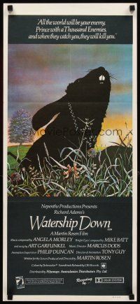 8t949 WATERSHIP DOWN Aust daybill '78 based on Richard Adams' best seller, cool bunny art!