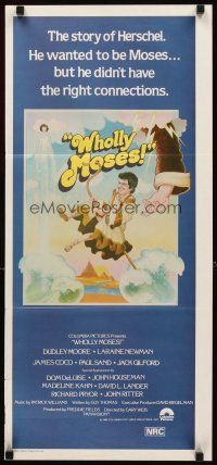 8t971 WHOLLY MOSES Aust daybill '80 great art, the story of Herschel the Moses wannabe!