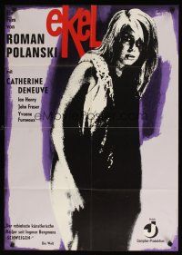 8t275 REPULSION German R75 Roman Polanski, wild art of haggard Catherine Deneuve!