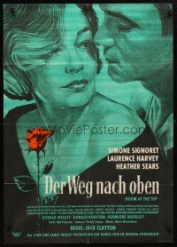 8t277 ROOM AT THE TOP German '59 Laurence Harvey loves Heather Sears AND Simone Signoret!