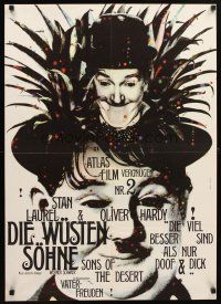 8t282 SONS OF THE DESERT German R70s artwork of Stan Laurel & Oliver Hardy!