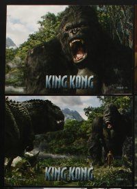 8t329 KING KONG 8 German LCs '05 Naomi Watts, Jack Black, images of huge ape!