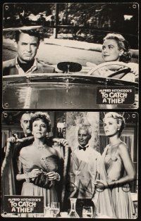 8t343 TO CATCH A THIEF 4 b&w German LCs R80s sexy Grace Kelly & Cary Grant, Alfred Hitchcock!