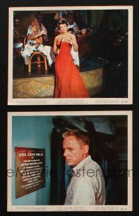 8w987 CAINE MUTINY 2 color 8x10 stills '54 Van Johnson in uniform, sexy May Wynn in red dress!