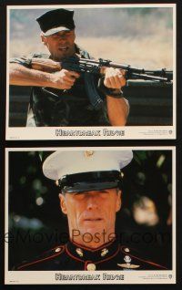 8w989 HEARTBREAK RIDGE 2 8x10 mini LCs '86 c/u of Clint Eastwood in camo & dress uniform!