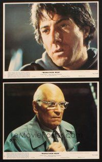 8w993 MARATHON MAN 2 8x10 mini LCs '76 Dustin Hoffman, creepy Nazi dentist Laurence Olivier!