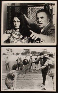 8w143 FELLINI'S ROMA 9 8x10 stills '72 includes 3 great candids of director Federico Fellini!
