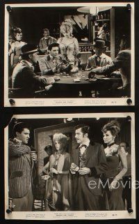 8w384 FRANKIE & JOHNNY 4 8x10 stills '66 Elvis Presley gambling at poker, Donna Douglas