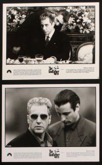 8w055 GODFATHER PART III 14 8x10 stills '90 Al Pacino, Andy Garcia, Sofia & Francis Ford Coppola
