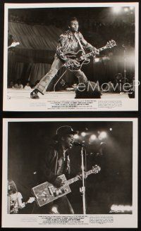8w454 LET THE GOOD TIMES ROLL 3 8x10 stills '73 Chuck Berry & Bo Diddley with guitars on stage!