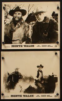 8w153 MONTE WALSH 9 Colombian 8x10 stills '70 cowboy Lee Marvin, Jeanne Moreau, Jack Palance!