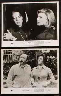 8w299 NIGHT WATCH 6 8x10 stills '73 great images of terrified Elizabeth Taylor!