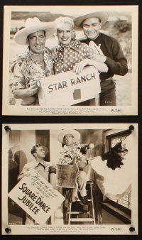 8w269 SQUARE DANCE JUBILEE 7 8x10 stills '49 Red Barry, Mary Beth Hughes, all-star country music!