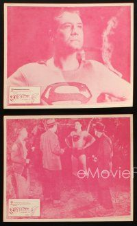 8w415 SUPERMAN & THE MOLE MEN 4 Spanish/U.S. 8x9 stills R70s all showing George Reeves in costume!