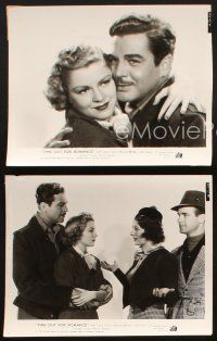 8w470 TIME OUT FOR ROMANCE 3 8x10 stills '37 great c/u images of Claire Trevor & Michael Whalen!