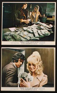 8w517 $ 11 color 8x10 stills '71 bank robbers Warren Beatty & sexy Goldie Hawn!