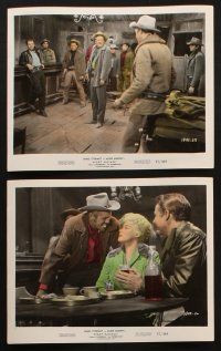 8w531 NIGHT PASSAGE 10 color 8x10 stills '57 the showdown between Jimmy Stewart & Audie Murphy!