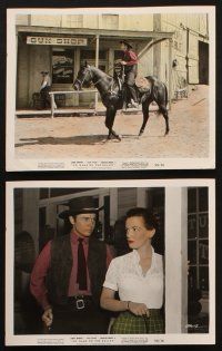 8w533 NO NAME ON THE BULLET 10 color 8x10 stills '59 Audie Murphy, Joan Evans, Charles Drake!