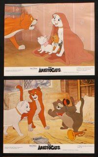 8w558 ARISTOCATS 8 color English FOH LCs R80s Disney feline musical cartoon, great colorful image!