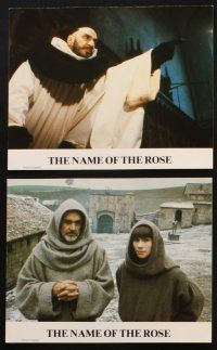 8w663 NAME OF THE ROSE 8 color English FOH LCs '86 Der Name der Rose, Sean Connery as a monk!