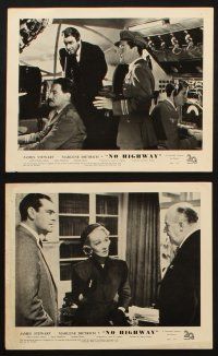 8w191 NO HIGHWAY IN THE SKY 8 English FOH LCs '51 James Stewart, Marlene Dietrich, Glynis Johns