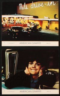 8w908 AMERICAN GRAFFITI 4 8x10 mini LCs R78 George Lucas teen classic, it was the time of your life!