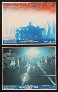 8w809 CLOSE ENCOUNTERS OF THE THIRD KIND S.E. 7 8x10 mini LCs '80 Steven Spielberg's classic!