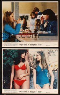 8w606 FAST TIMES AT RIDGEMONT HIGH 8 8x10 mini LCs '82 Sean Penn as Spicoli, sexy Phoebe Cates!