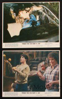 8w884 FRIDAY THE 13th PART 3 - 3D 5 8x10 mini LCs '82 slasher sequel, there is nowhere to hide!