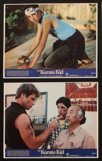 8w815 KARATE KID 7 8x10 mini LCs '84 Pat Morita, Ralph Macchio, teen martial arts classic!