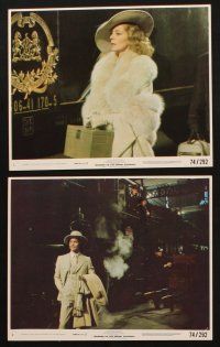 8w861 MURDER ON THE ORIENT EXPRESS 6 8x10 mini LCs '74 Agatha Christie, Lauren Bacall, Albert Finney
