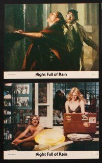 8w684 NIGHT FULL OF RAIN 8 8x10 mini LCs '78 Wertmuller, Giancarlo Giannini & sexy Candice Bergen!