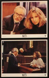 8w708 NUTS 8 8x10 mini LCs '87 is Barbra Streisand a murderer or is she crazy, Richard Dreyfuss
