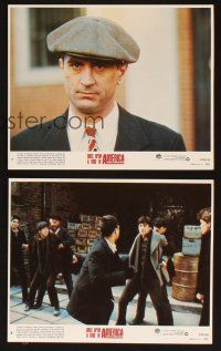 8w722 ONCE UPON A TIME IN AMERICA 8 8x10 mini LCs '84 Robert De Niro, James Woods, directed by Leone