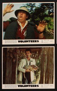 8w792 VOLUNTEERS 8 8x10 mini LCs '85 cool images of Tom Hanks, John Candy, Rita Wilson, Peace Corps!