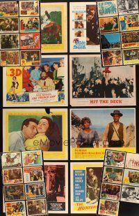 8x042 LOT OF 39 LOBBY CARDS '40s-70s great images from a variety of different movies!