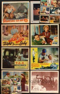8x057 LOT OF 18 LOBBY CARDS OF MASSAGES '40s-70s great images of stars getting rubdowns!
