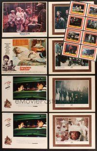 8x058 LOT OF 16 LOBBY CARDS & 8X10 COLOR STILLS MOUNTED ON LOBBY CARD BACKS '60s-80s E.T. + more!