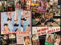 8x072 LOT OF 20 FOLDED YUGOSLAVIAN SEXPLOITATION POSTERS & LOBBY CARDS '70s-80s images w/nudity!