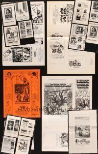 8x089 LOT OF 18 UNCUT PRESSBOOK SUPPLEMENTS '60s-70s advertising from a variety of movies!