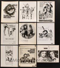 8x174 LOT OF 9 8x10 STILLS WITH ADVERTISING ART '50s-80s Konga, 1941, 300 Spartans & more!