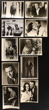 8x163 LOT OF 10 ROBERT VAUGHN 8x10 STILLS '60s as The Man from UNCLE's Napoleon Solo & more!