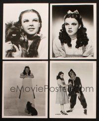 8x235 LOT OF 4 REPRO 8x10 STILLS FROM THE WIZARD OF OZ '80s Judy Garland, Ray Bolger, Toto too!